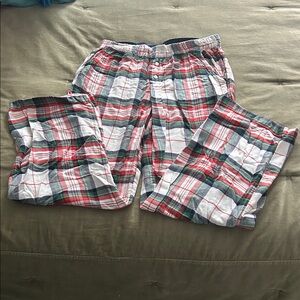 Aerie Plaid Pajama Pants - Red, Green, White